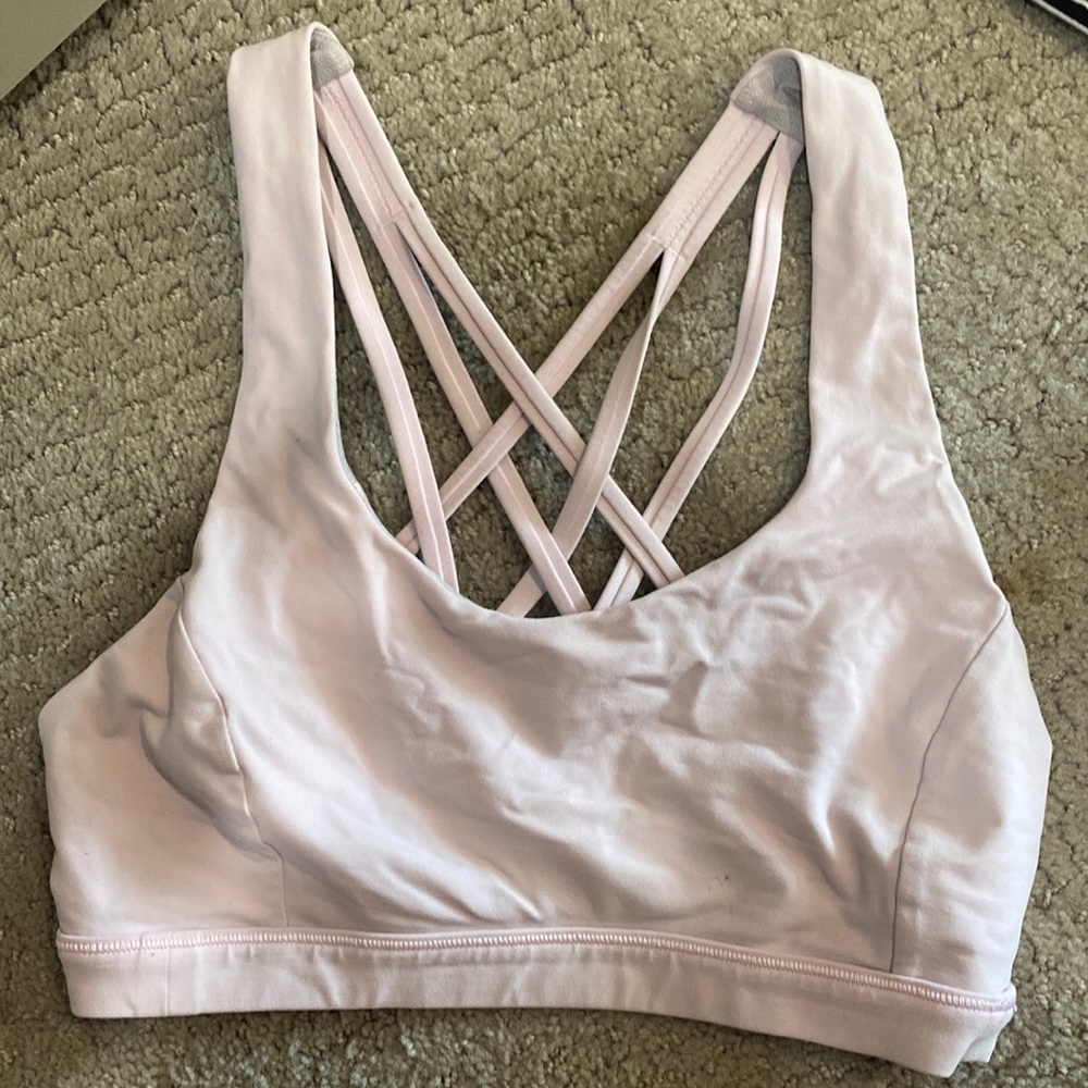 Lululemon Energy Bra Light Pink Size 4